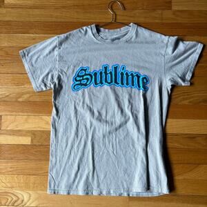 Sublime Band Short Sleeve Crew Neck Graphic T Shirt Mens Size Medium M Gray